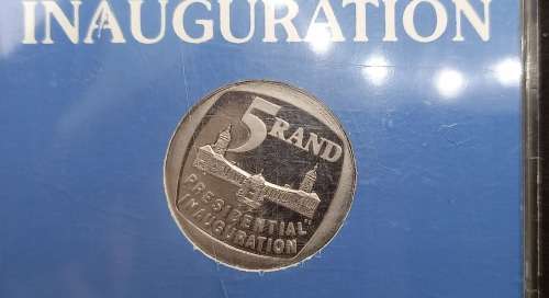 1994 South Africa Presidential Inauguration R5 Proof Coin Encapsulated