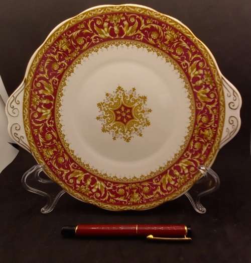 Vintage 1950's Royal Albert FLORENTINE Cake Plate Bone China England 265x226mm