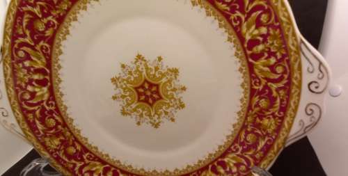 Vintage 1950's Royal Albert FLORENTINE Cake Plate Bone China England 265x226mm