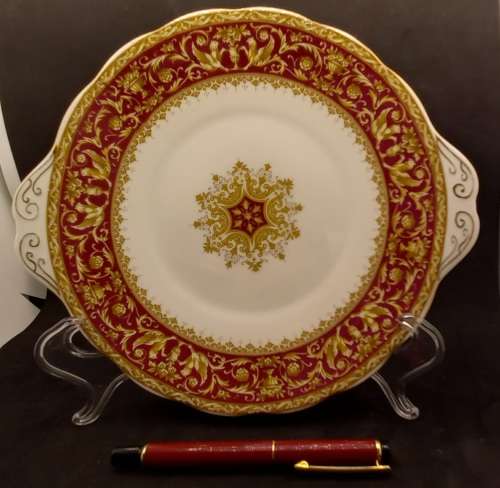Vintage 1950's Royal Albert FLORENTINE Cake Plate Bone China England 265x226mm
