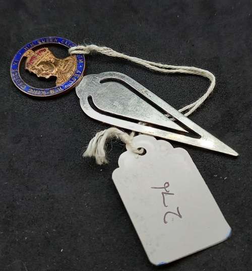 1937 Collectable Metal Bookmark Coronation of King George VI and Queen Elizabeth