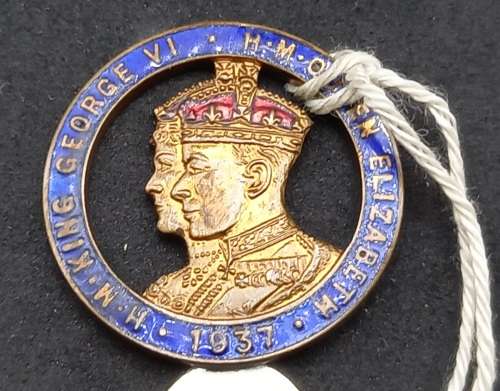 1937 Collectable Metal Bookmark Coronation of King George VI and Queen Elizabeth