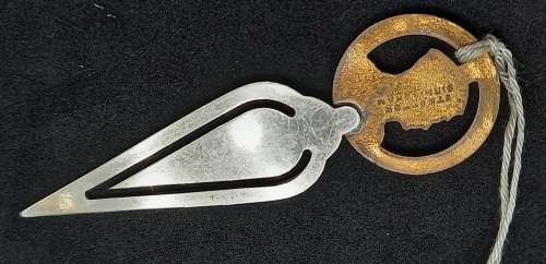 1937 Collectable Metal Bookmark Coronation of King George VI and Queen Elizabeth