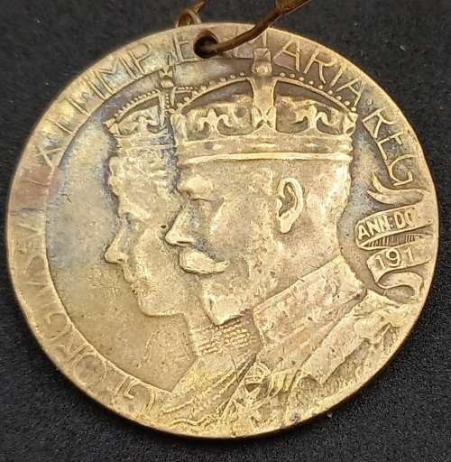 1911 NATAL Souvenir of the Coronation, June 22nd 1911 Medal -King George V and Queen Mary