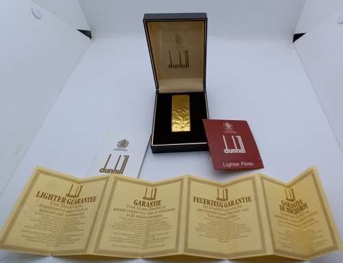 Vintage Dunhill US.RE 24163 Patented Lighter in Box with Instructions -Switzerland,need a service