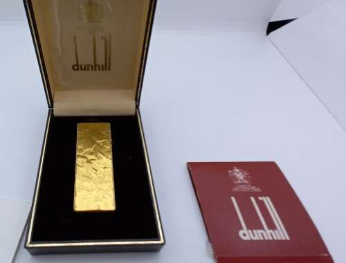 Vintage Dunhill US.RE 24163 Patented Lighter in Box with Instructions -Switzerland,need a service