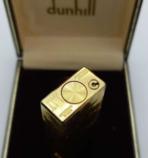 Vintage Dunhill US.RE 24163 Patented Lighter in Box with Instructions -Switzerland,need a service