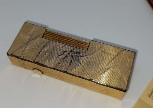 Vintage Dunhill US.RE 24163 Patented Lighter in Box with Instructions -Switzerland,need a service