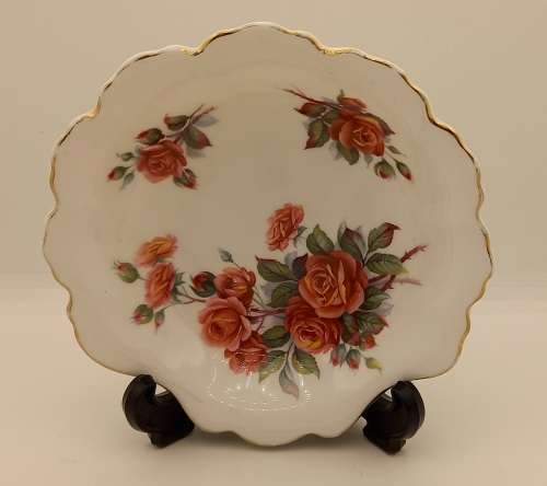 Vintage Royal Albert Centennial rose Bone China Shell Dish 30x130mm