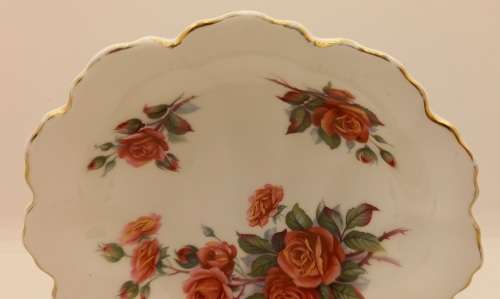 Vintage Royal Albert Centennial rose Bone China Shell Dish 30x130mm