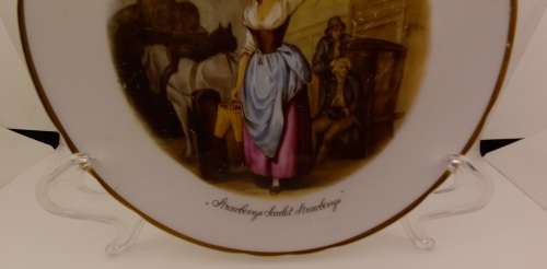Vintage Tuscan Fine English Bone China'Cries of London' Plate made in England 208mm. Some scratches