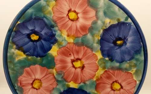 Vintage Hand Painted ARTESANIA ESPANOLA Benalmadena Plate Made in Spain 220mm