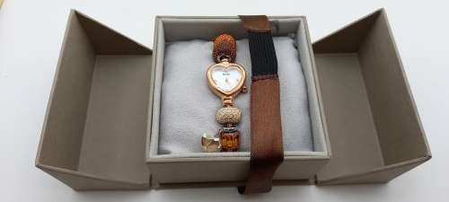 Unused Saga "Fairy Whisper" Limited edition Bracelet watch with Swarovski Crystal charms.