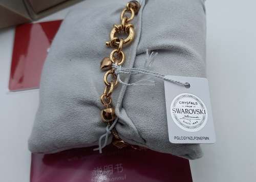 Unused Saga "Fairy Whisper" Limited edition Bracelet watch with Swarovski Crystal charms.