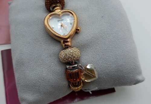 Unused Saga "Fairy Whisper" Limited edition Bracelet watch with Swarovski Crystal charms.
