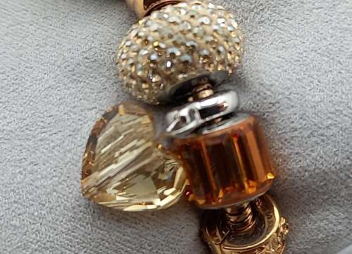 Unused Saga "Fairy Whisper" Limited edition Bracelet watch with Swarovski Crystal charms.