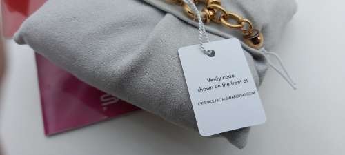 Unused Saga "Fairy Whisper" Limited edition Bracelet watch with Swarovski Crystal charms.