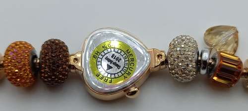 Unused Saga "Fairy Whisper" Limited edition Bracelet watch with Swarovski Crystal charms.