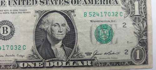 1985 United States 1 Dollar Federal Reserve Note