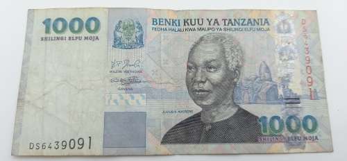 2006  Tanzania 1,000 Shillingi  Bank note