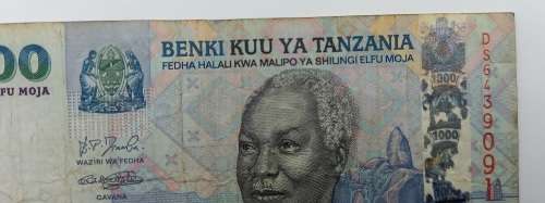 2006  Tanzania 1,000 Shillingi  Bank note