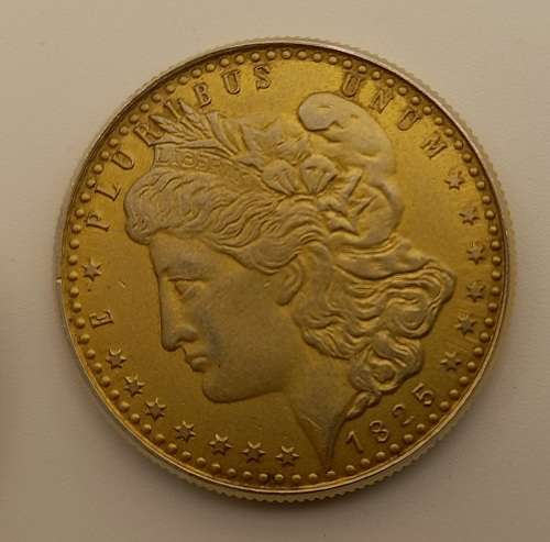 Antique /Vintage Swiss Manual wind  Pocket watch --WORKING- 1825 Pluribus unum USA coin 17 Jewels
