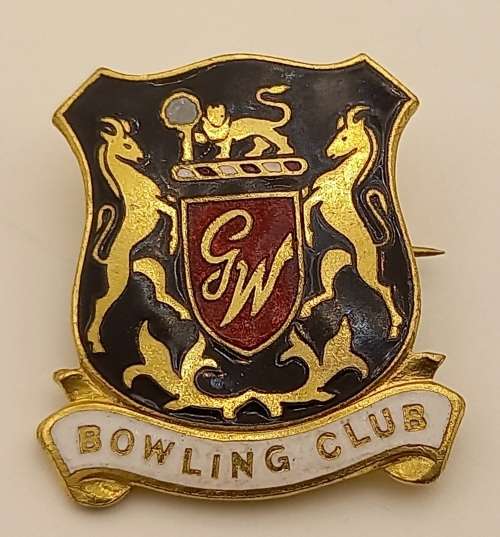 Vintage G.W Bowling Club bowling Pin 26x28mm