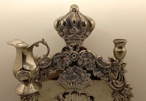 Antique Hanukkah Menorah 300x248x80mm