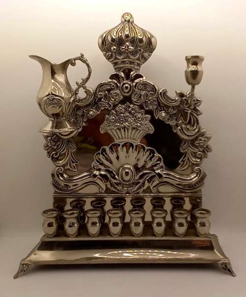 Antique Hanukkah Menorah 300x248x80mm