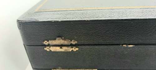 Antique Ladies Grooming set Boxed - Mirror & 4 Brushes -Brushes not in good shape- Used Condition