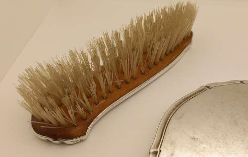 Antique Hallmarked STERLING SILVER Grooming Brush set  by Broadway & Co Birmingham England