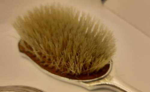 Antique Hallmarked STERLING SILVER Grooming Brush set  by Broadway & Co Birmingham England