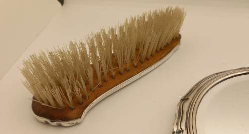 Antique Hallmarked STERLING SILVER Grooming Brush set  by Broadway & Co Birmingham England