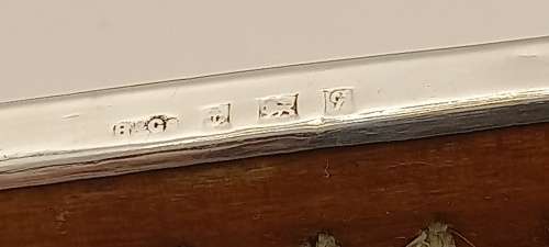 Antique Hallmarked STERLING SILVER Grooming Brush set  by Broadway & Co Birmingham England