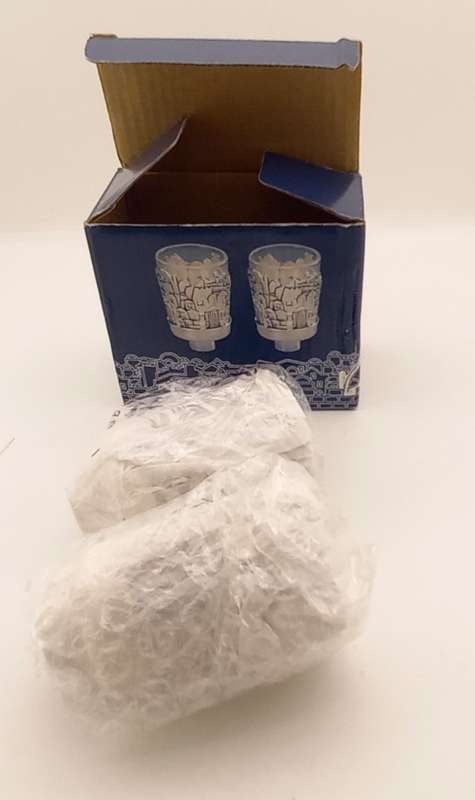 Pair of Original KARSHI  Silver plated Cups - Jerusalem 1955- Still in Box