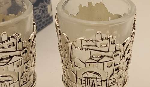 Pair of Original KARSHI  Silver plated Cups - Jerusalem 1955- Still in Box