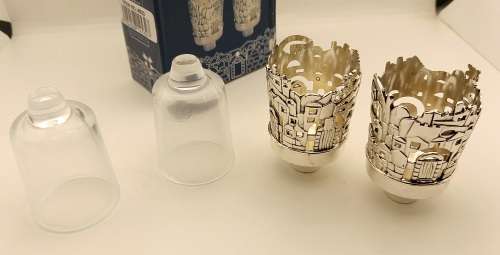 Pair of Original KARSHI  Silver plated Cups - Jerusalem 1955- Still in Box