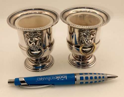 2 Vintage Silver Plated VINERS of Sheffield Table Toothpic Holders England