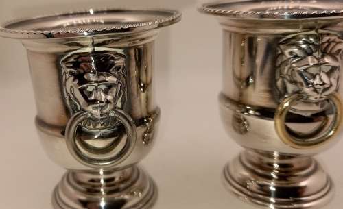 2 Vintage Silver Plated VINERS of Sheffield Table Toothpic Holders England
