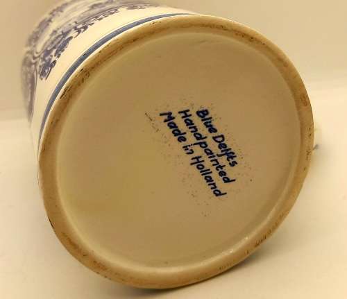 Vintage Heineken Blue Delfts Hand Painted Mug - Made in Holland - 130x135x85mm