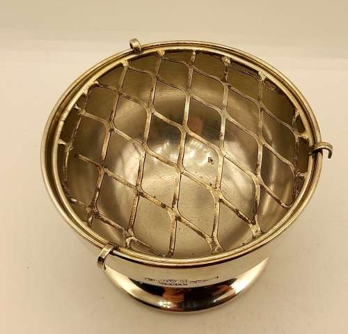 Vintage CW Royal Sable Silver Plate on Copper Rose Bowl Made in Salisbury Zimbabwe 67x103mm