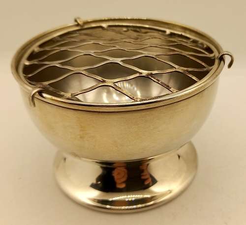 Vintage CW Royal Sable Silver Plate on Copper Rose Bowl Made in Salisbury Zimbabwe 67x103mm