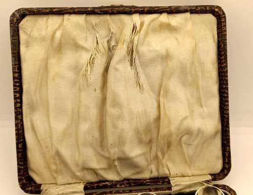 Antique or Vintage Silver Plate Coffee Bean Spoons EPNS made in England -Boxed 115mm