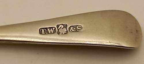 Antique spoon with unidentified TW&S Hallmark - Silver or Silver Plated -  126mm 15,6 grams