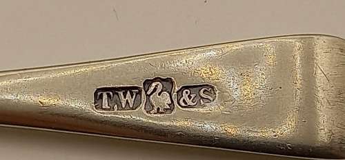 Antique spoon with unidentified TW&S Hallmark - Silver or Silver Plated -  126mm 15,6 grams