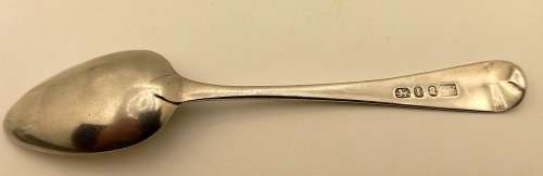 Antique 1800 Sterling Silver Spoon Samuel Godbehere, Edward Wigan & James Boult , 130mm 16,06 grams