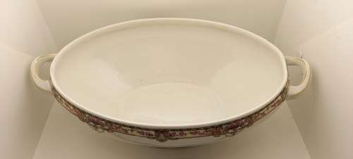 Vintage VICTORIA Czechoslovakia China Floral Tureen 200x380x220mm