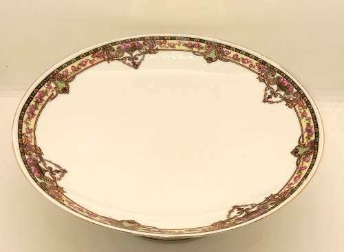 Vintage VICTORIA Czechoslovakia China Floral Raised Bowl 77x210mm
