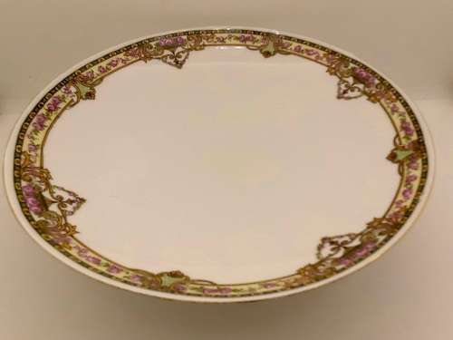 Vintage VICTORIA Czechoslovakia China Floral Raised Bowl 77x210mm