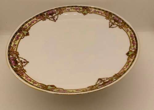 Vintage VICTORIA Czechoslovakia China Floral Raised Bowl 77x210mm